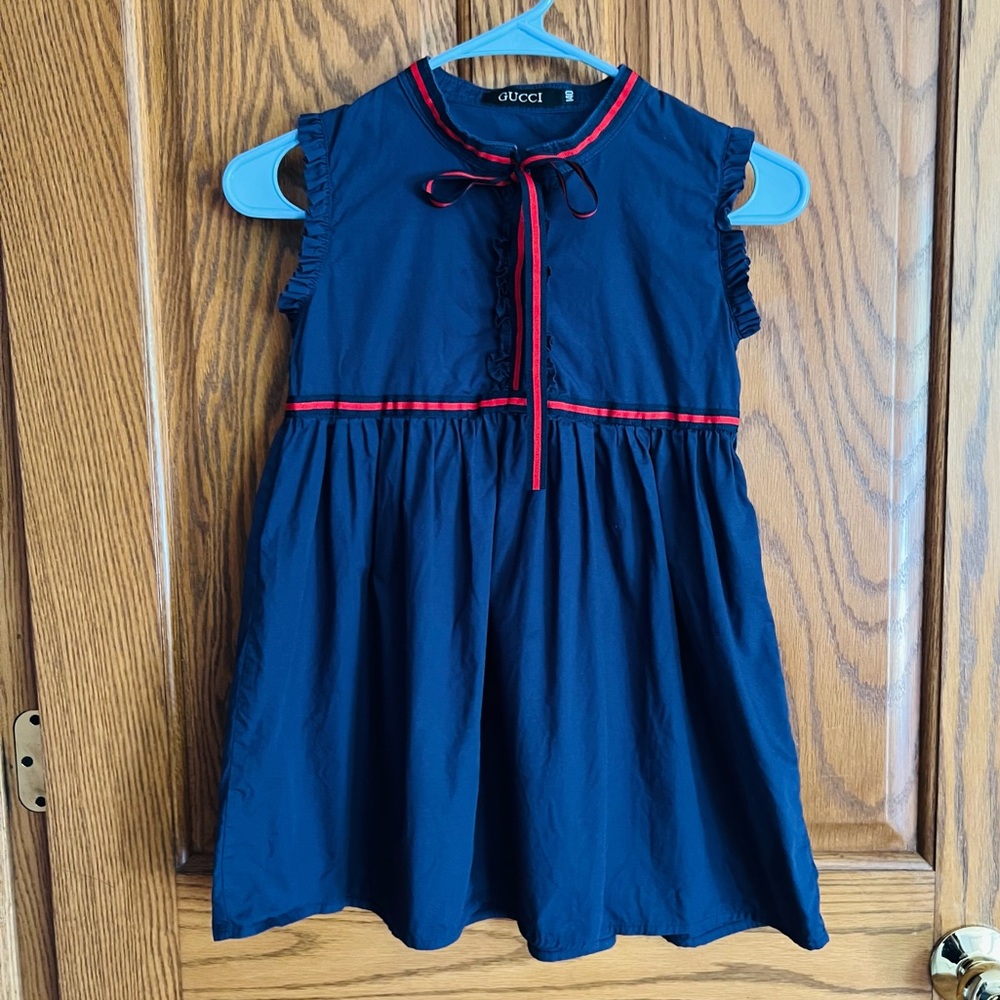Classic navy blue girl’s dress